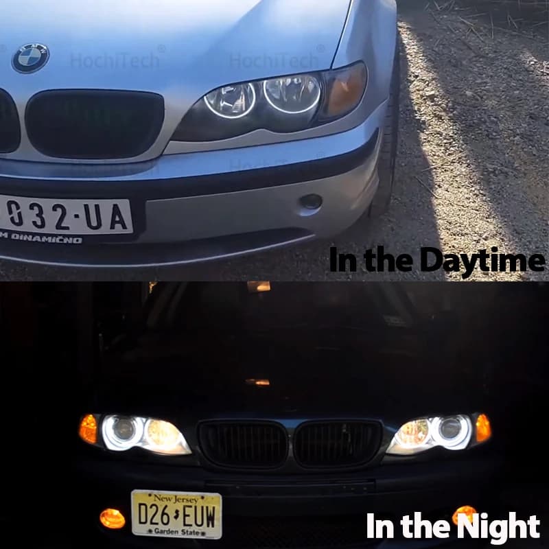 Per BMW serie 3 E46 1999-2004 Demon Eye Kit occhi angelo CCFL di alta qualità Anello bianco caldo