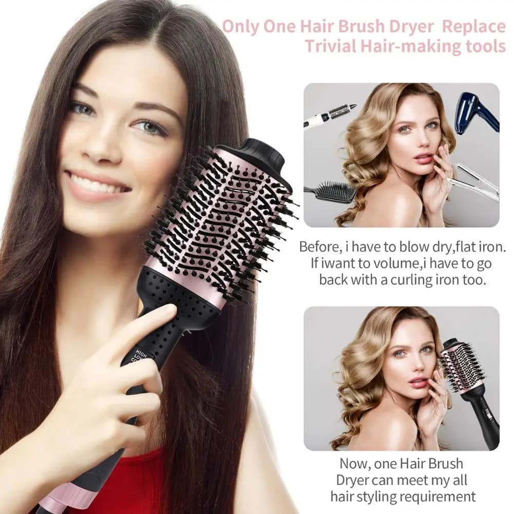 Asciugacapelli e volumizzatore One Step spazzola per lo Styling della paletta ad aria calda generatore di ioni negativi piastra per capelli bigodino spazzola per aria calda pettine