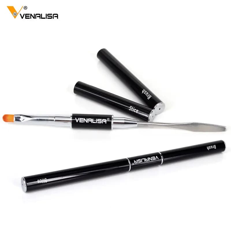 Venalisa Strumento per unghie Spazzola per unghie Fetta per Soak off Gel UV LED Poly Estensione Gel per unghie Smalto per manicure Soluzione antiscivolo in gel acrilico