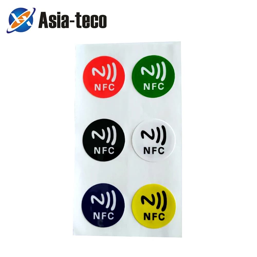 6 pz/lotto Tag NFC adesivi NFC213 etichetta RFID Tag Card etichette adesive per chiavi llaveros llavero Token Patrol adesivo per carte di credito