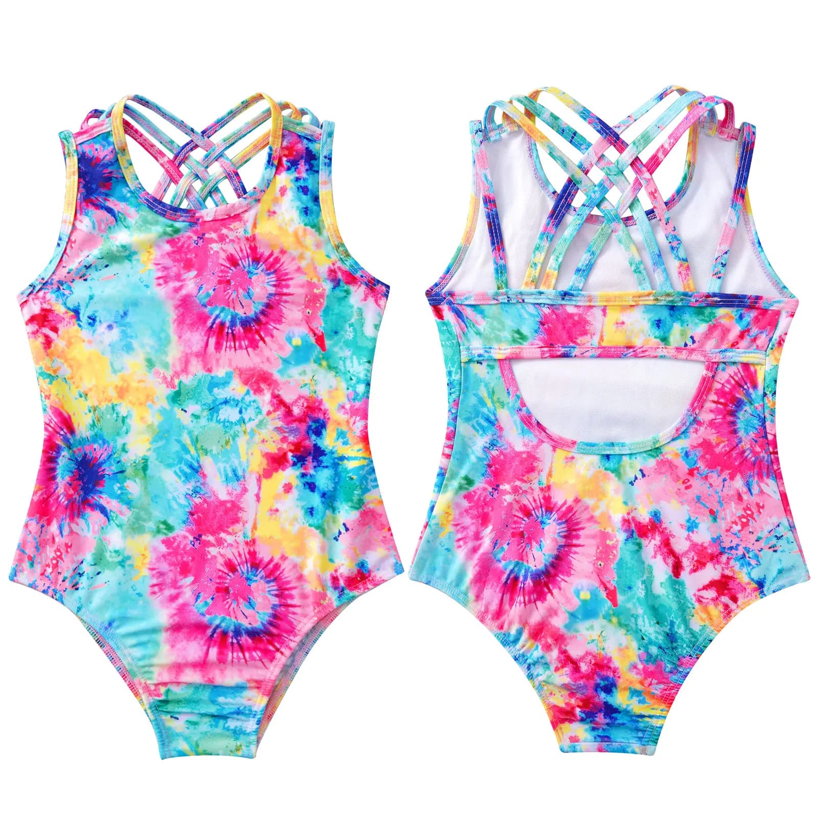 4-16Y bambini ragazze costume da bagno nuovi bambini costumi da bagno un pezzo costume da bagno estate Bikini piscina Beachwear tuta