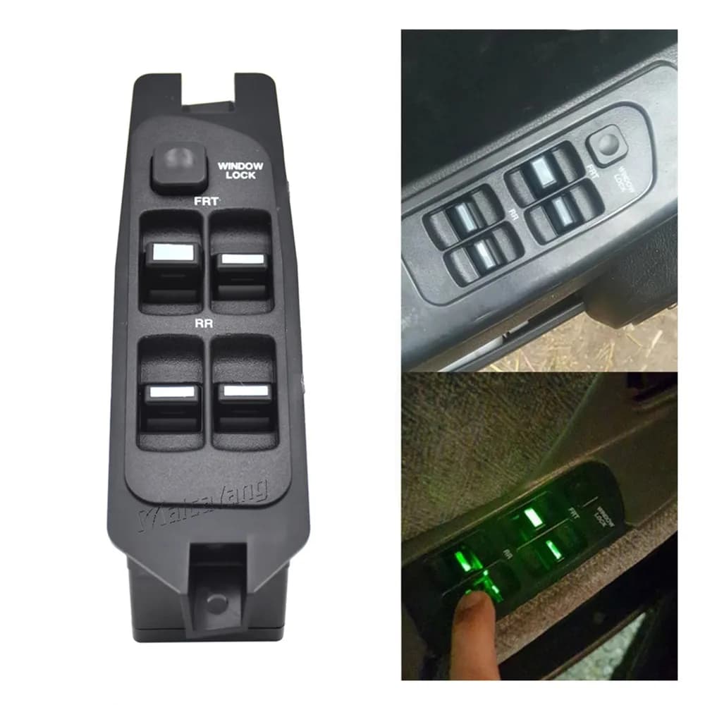 Car Styling Master Interruttore di comando alzacristallo elettrico Pulsante nero per Daewoo Nexia N100 N150 Berlina 96179137