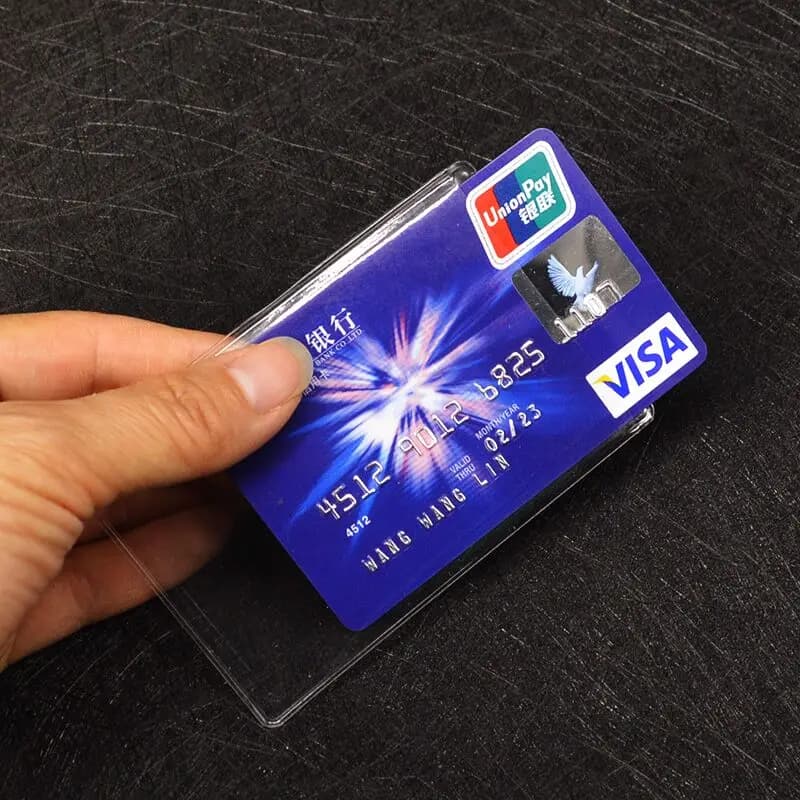 Waterproof Transparent Pvc Card Cover Silicone Plastic Cardholder Case To Protect Credit Cards Porte Carte Bank Id Card Sleeve