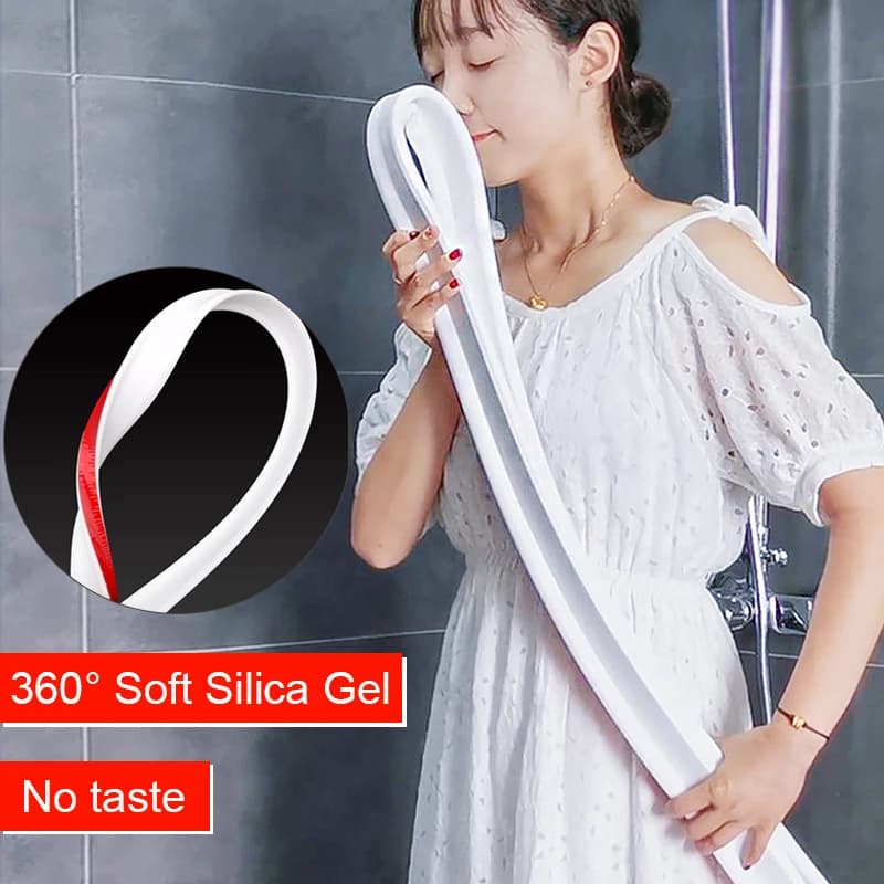 1PC Tappo Acqua Striscia di Ritenzione Dell'acqua Pieghevole Porta del Bagno Lavatrice Soglia Doccia Doccia Diga Barriera 6 Dimensioni