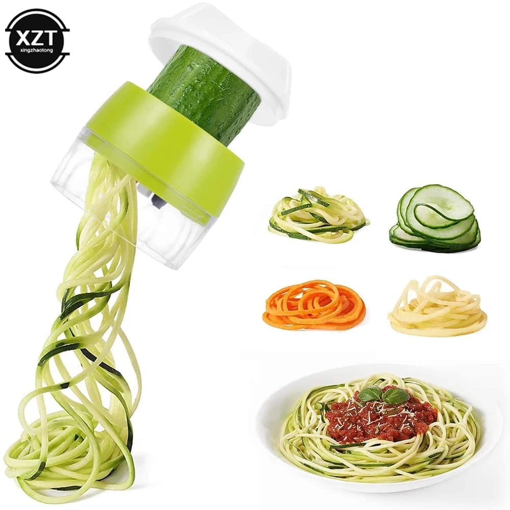 Spiralalizzatore portatile Affettatrice di verdure Affettatrice a spirale di verdure Taglierina Zucchini Pasta Noodle Spaghetti Maker Gadget da cucina