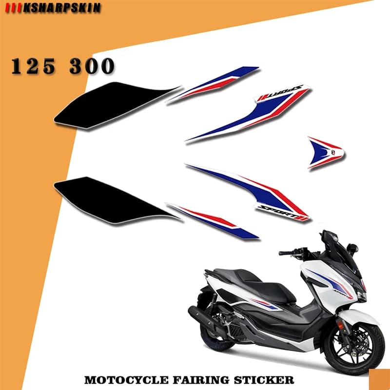 Personalized motorcycle body protection sticker reflective decal, fairing decoration sticker, suitable for Honda FORZA 125 300