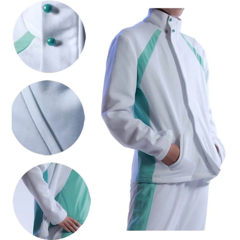Nuovo Anime Haikyuu!! Costumi Cosplay: Divisa da Pallavolo della Scuola Superiore Aoba Johsai, Outfit di Oikawa Tooru, Abbigliamento Sportivo