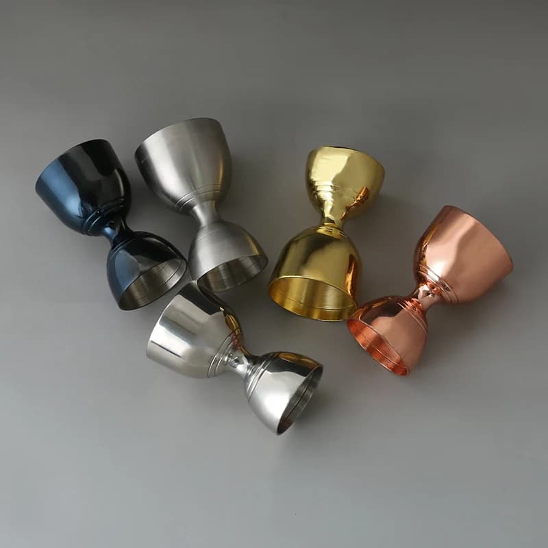 Aixiangru Misurino in metallo indiano Jigger da 60 ml - Shaker per cocktail Utensile da cucina con linea di calibrazione Gadget per bilancia alimentare