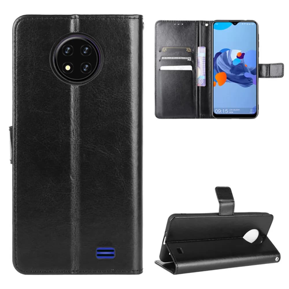 Per Oukitel C19 Custodia di lusso Flip PU Portafoglio in pelle Cordino Stand Custodia antiurto per Oukitel C19 C 19 Borse per telefono