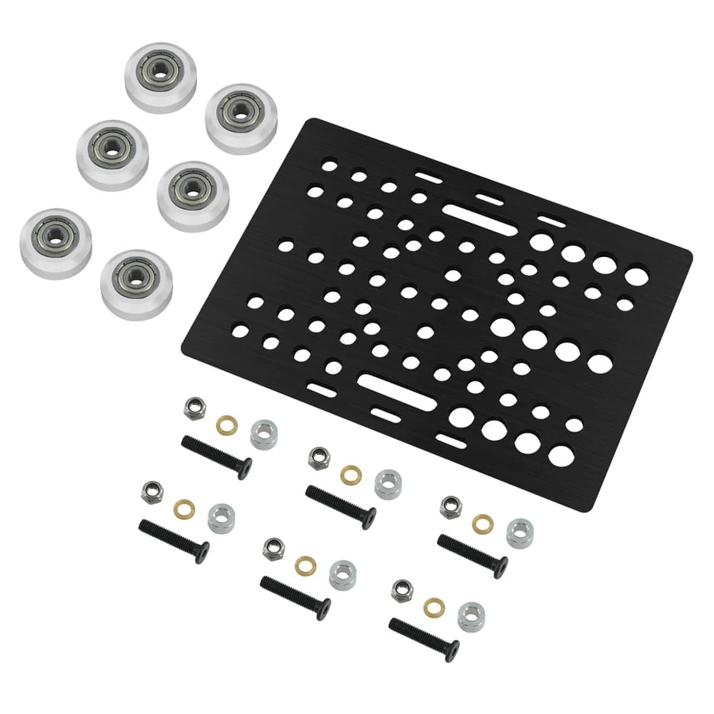 Set di portali con scanalatura a V Piastra a portale da 20-80 mm con ruote per profili in alluminio Kit di piastre in alluminio con scanalatura a V Parte della stampante 3D con piattaforma a portale