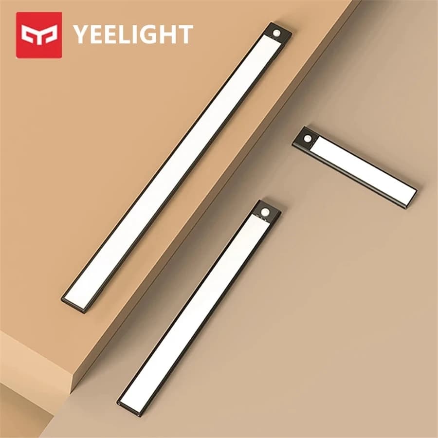 (Versione globale) YEELIGHT Luce notturna a induzione LED Sensore di movimento umano intelligente Barra luminosa Lampade da parete per corridoio armadio guardaroba