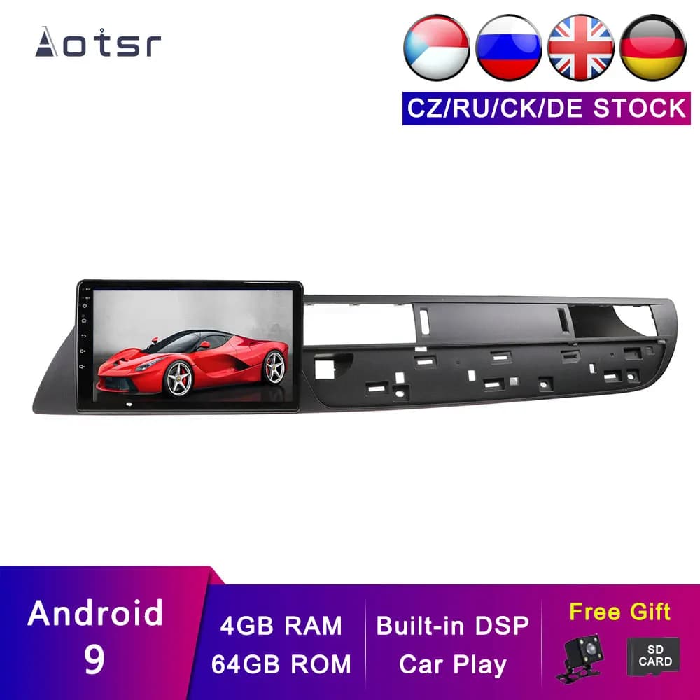 AOTSR Android 13 4+64G Car Player Eight Cores PX5 2 DIN Radio For Citroen C5 2008 - 2017 Head Unit GPS Navigation DSP CarPlay