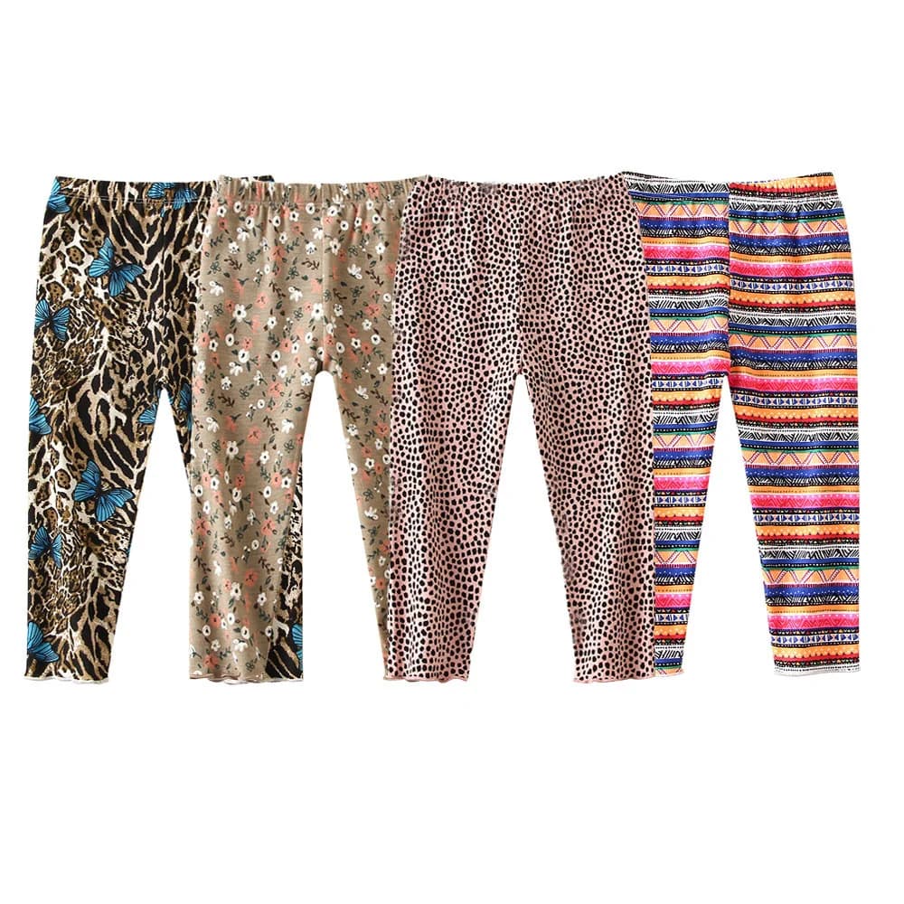 Kids pants Printed leggings Girls' pants Leggings for girls Elastic leggings for newborns with soft and breathable print
