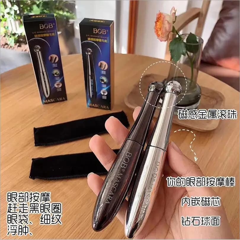 Bob Beginner Massage Mascara Cream Waterproof Lengthened Thick and Long without Blooming T1408
