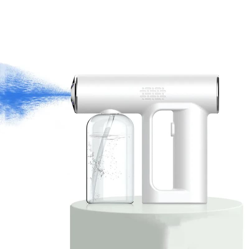 Spruzzatore elettrico per disinfezione domestica Sterilizzazione a luce blu Pistola a spruzzo a vapore portatile portatile Serbatoio da 250 ml Diffusore di aromi