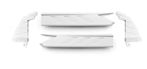 For Honda Accord 2018-2020 White Car Lower Splitter Side Guard Plate Spoiler Corner Cover Trim Rear Bumper Diffuer Lip Body Kit