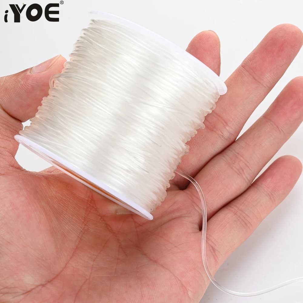 IYOE 0.5-1.5mm Elastic Wire String Transparent Elastic Wire For Making Jewelry Make From You Bracelet Bracelet Accessories
