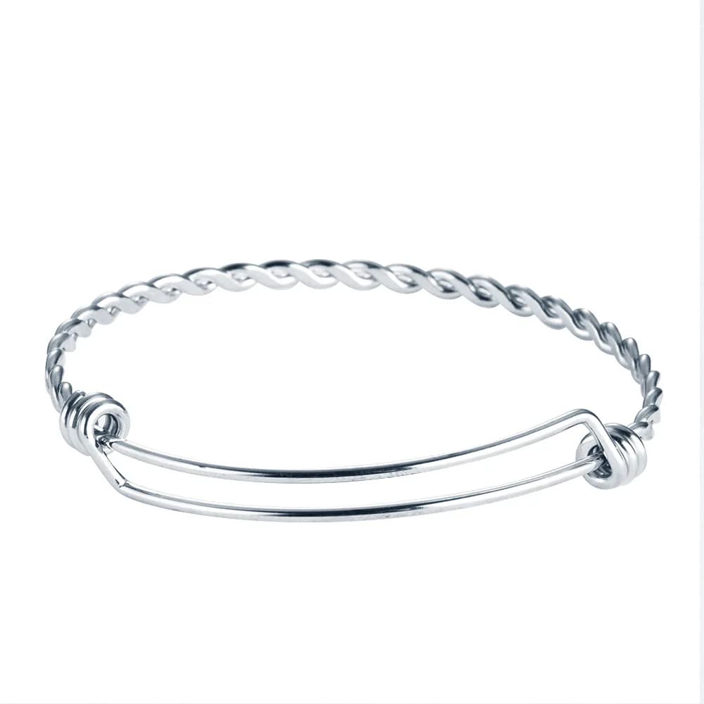 Bracciale telescopico regolabile in acciaio inossidabile per donna
