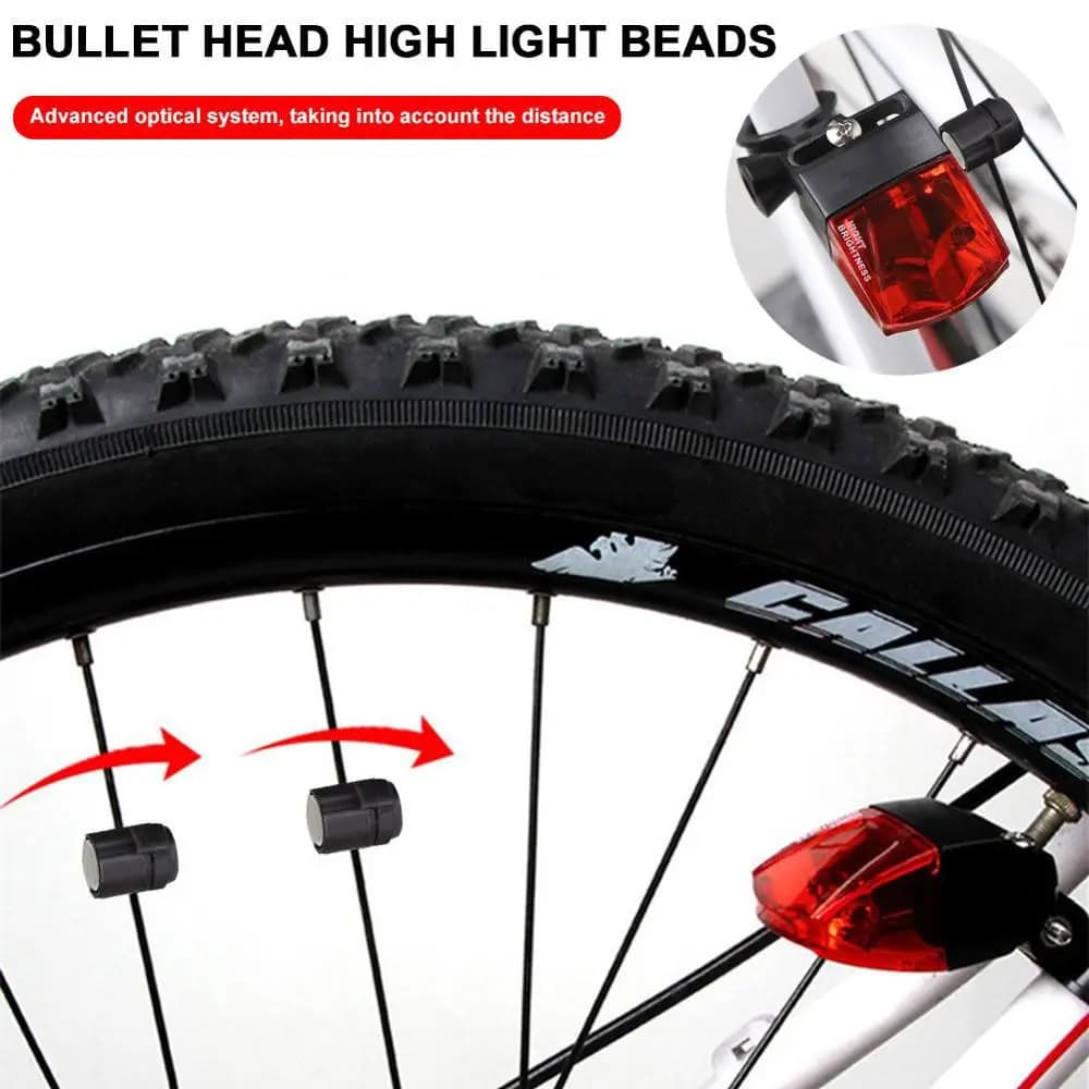 Lanterna da ciclismo a induzione elettromagnetica Fanale posteriore magnetico Fanali posteriori Luce posteriore per bici Luci per bicicletta Lampada di avvertimento di sicurezza