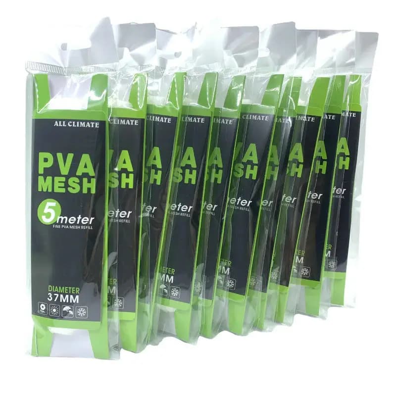 10 Pz PVA Maglia Pesca Alla Carpa Feeder Esca Lanciatore Acqua Dissoluzione Reti 5 M 25mm 37mm ECO-Friendly Ricarica Capelli Carpa Rig Tackle