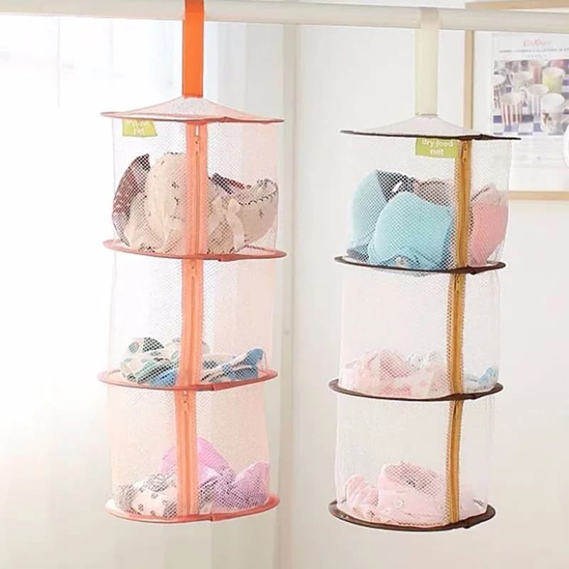 Herb drying basket in foldable mesh with hinges - Stendibiancheria for hanging bra for kitchen and laundry