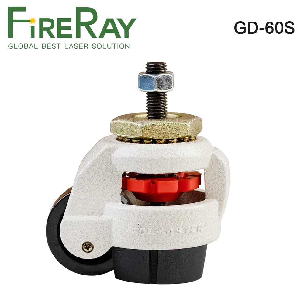 FireRay Universal Wheel GD60 Flat Bottom and Screw Type for CO2 Laser Cutting & Engraving Machine
