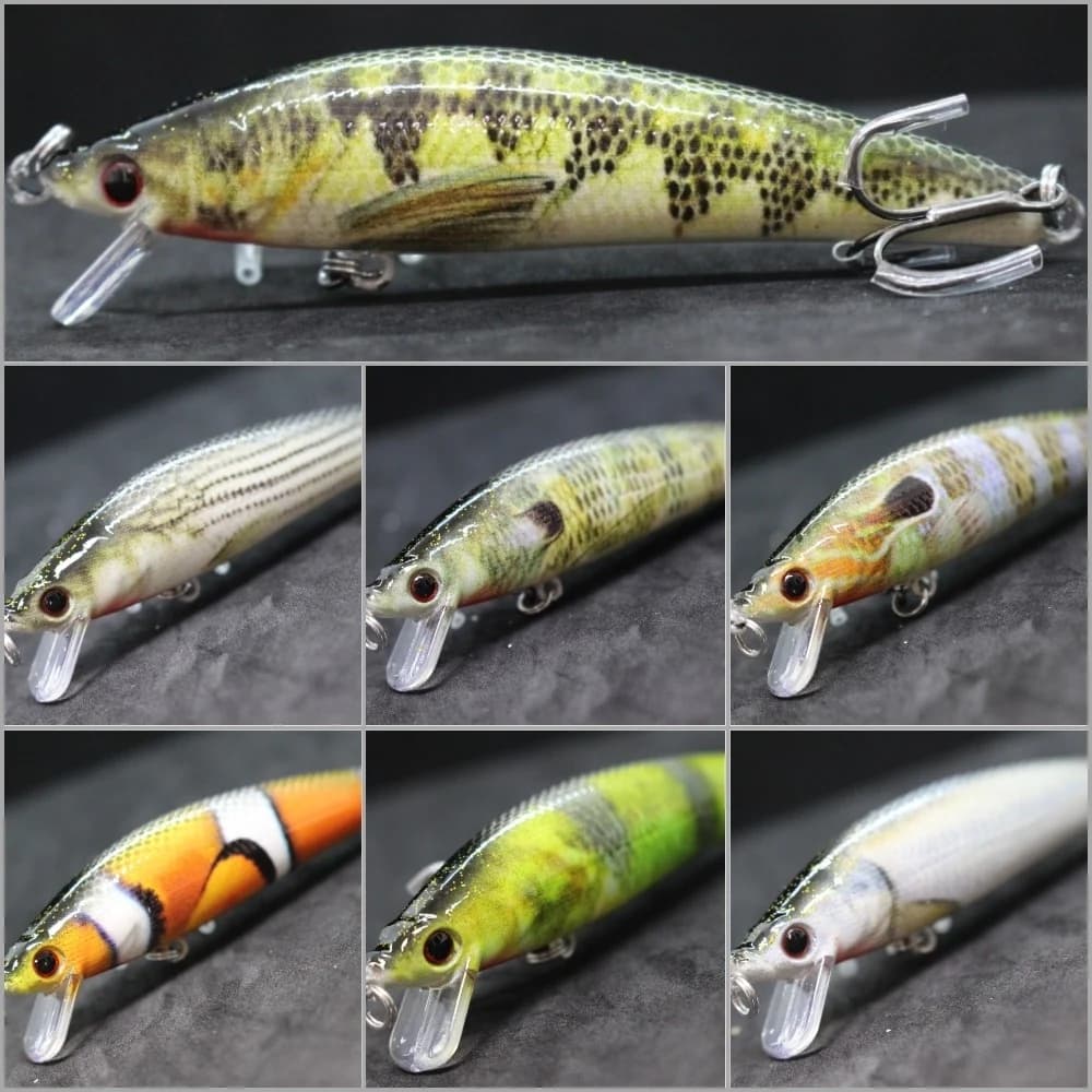 wLure Fishing Lure 10g 10cm Lead Block Weight Transfer System Lifelike Painting Long Casting Upgraded Fishing Hooks HM501