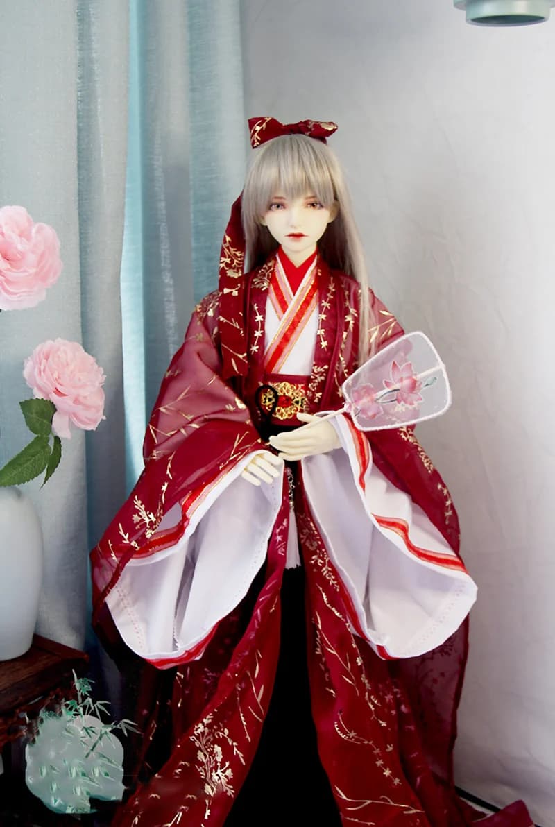 1/6 1/4 1/3 Ancient Costume BJD Clothes Doll Accessories Samurai Hanfu Dress For BJD/SD YOSD MSD SD13 Big Girl ID72 80cm Uncle