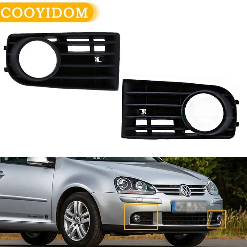 Per VW Golf 5 A5 MK5 R32 2004-2009 Fendinebbia LED Fendinebbia Faro Paraurti Anteriore Fendinebbia Copertura Griglia Lunetta Fendinebbia Coperture