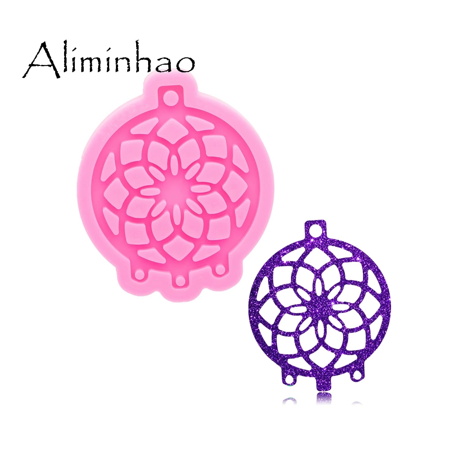 DY0822 Super Glossy Resin Dreamcatcher Mold, Silicone Mould for Craft Keychain, Epoxy Resin mold Jewellery Making