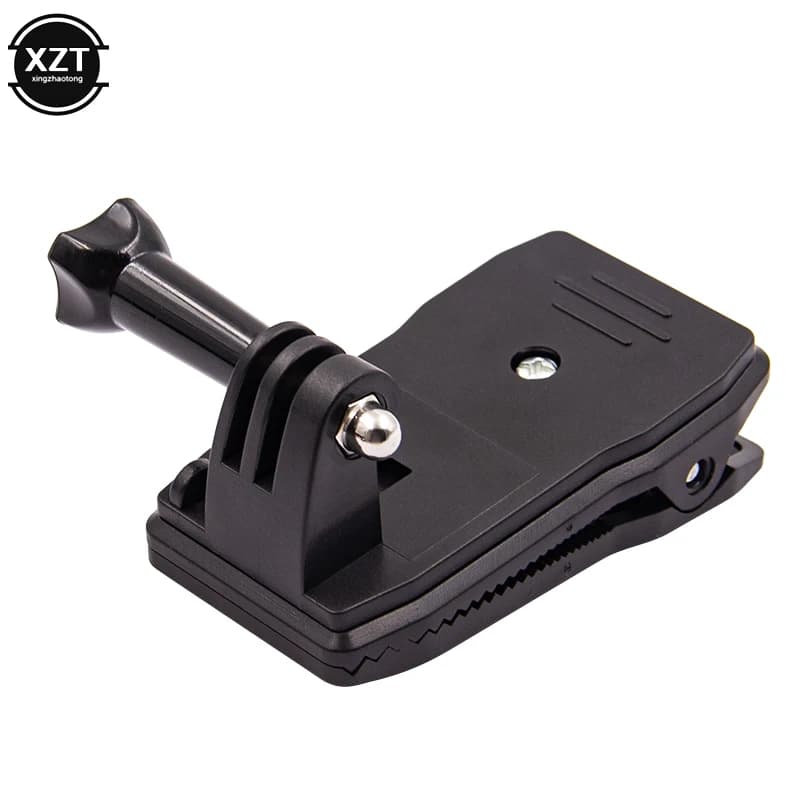 Supporto per morsetto per clip per zaino con cintura per cappello rotante da 360 gradi per Gopro Hero 4 Session/4/3+/ Hero 3/2 Accessori per action camera da sci