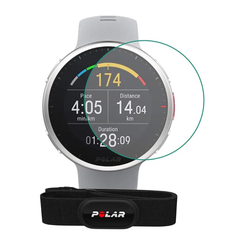 Smartwatch protezione per pellicola protettiva in vetro temperato trasparente per POLAR Vantage V2 Sport Watch Display LCD copertura protettiva per schermo intero