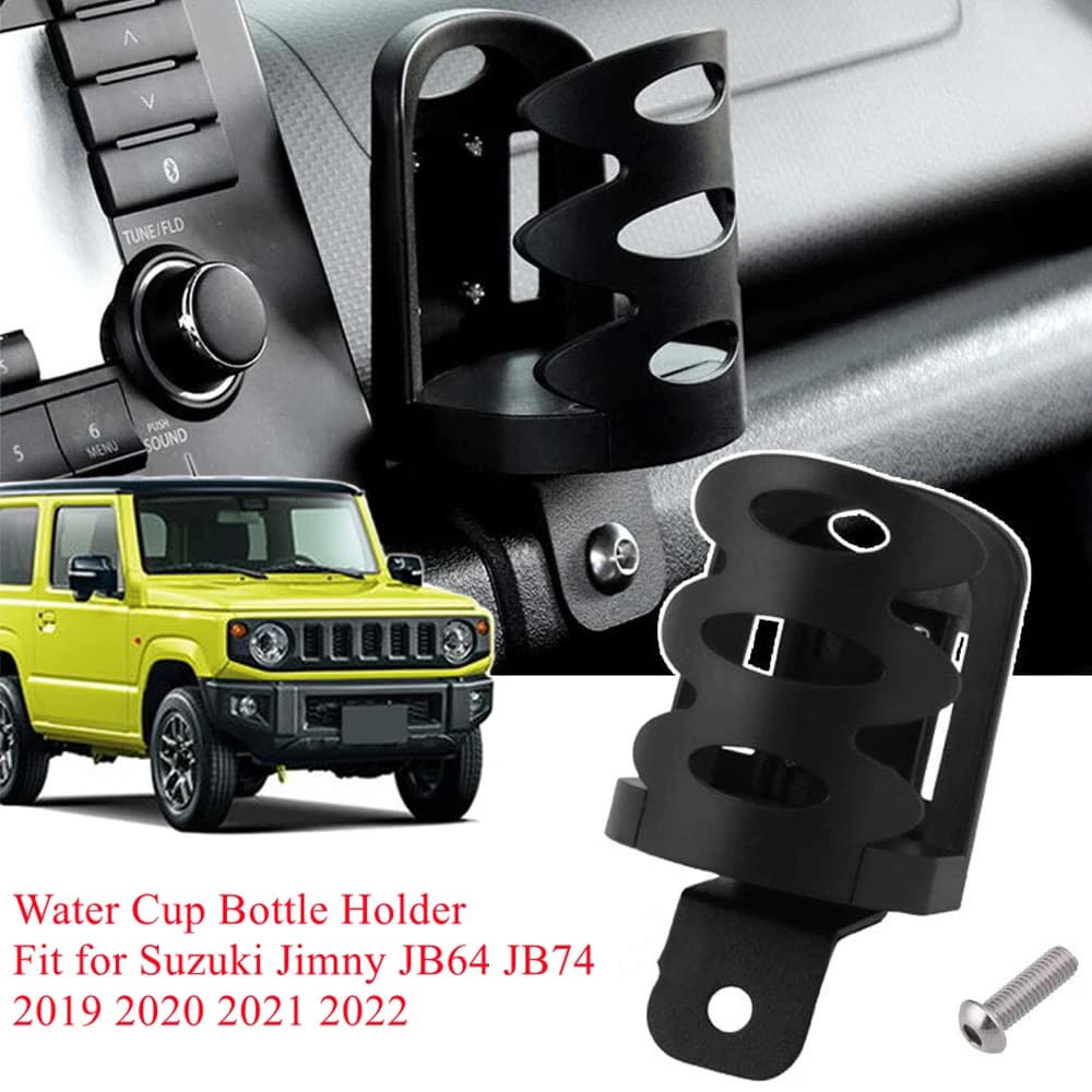 Staffa portabottiglie per tazza d'acqua per Auto per Suzuki Jimny JB64 JB74 2019-2024 organizzatore per supporto per telefono per bevande accessori per interni Auto