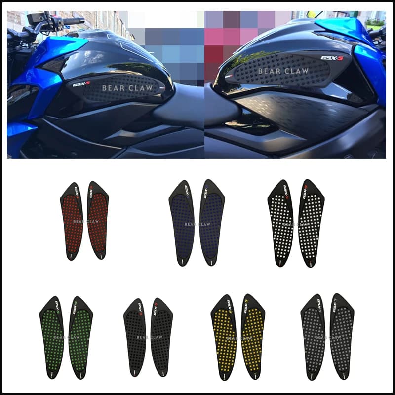 Motorcycle Tank Traction Side Pad Gas Knee Grip Protector Anti Slip Sticker Case For Suzuki GSX-S 1000 2015-2017