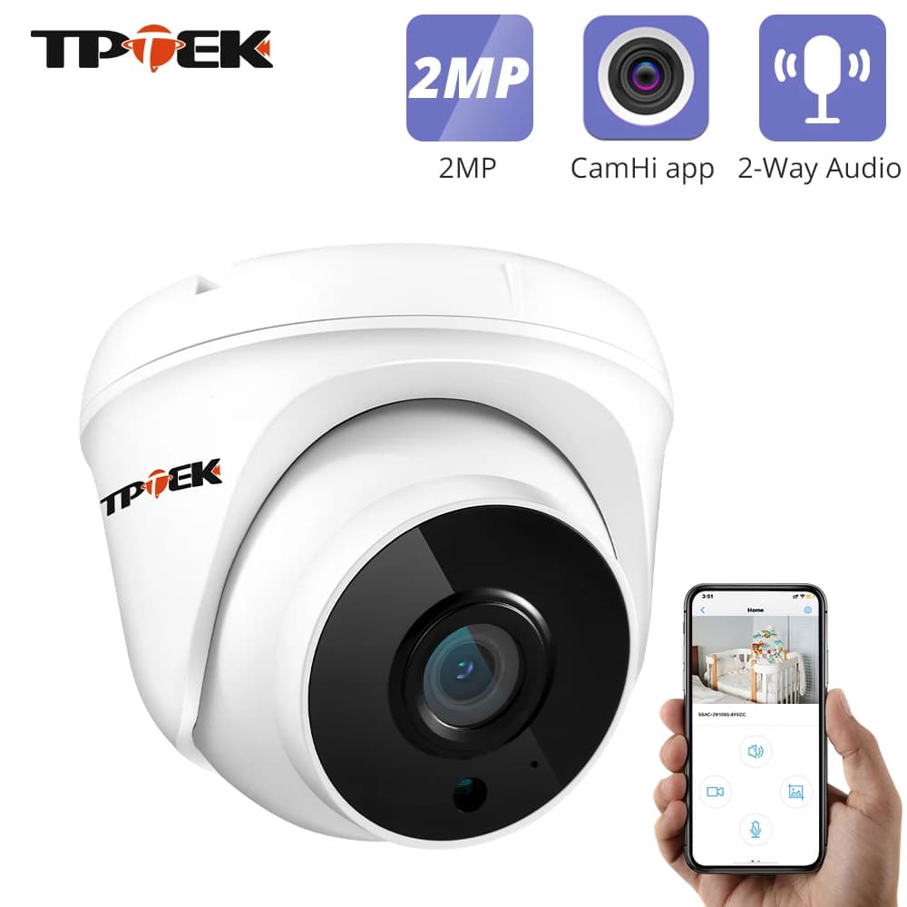Telecamera IP HD 1080P Telecamera di sicurezza WiFi Wi Fi Video sorveglianza domestica Wireless Wi-Fi CCTV Indoor 2.8MM 2MP Dome CamHi Camara Cam