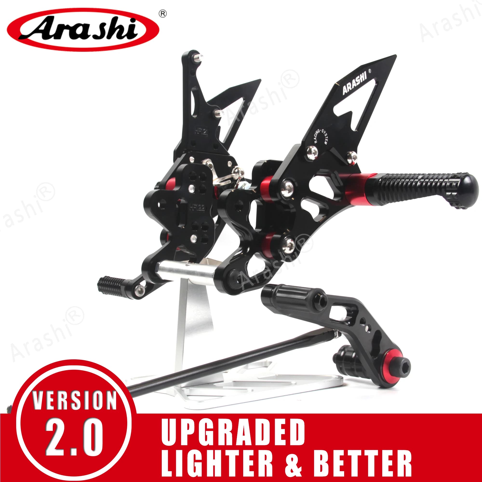 Arashi 1 Set Per SUZUKI GSXR 600 750 2006 - 2025 CNC Regolabile Rearset Pedane Poggiapiedi GSX-R GSX R 600 750 2012 2013 2014