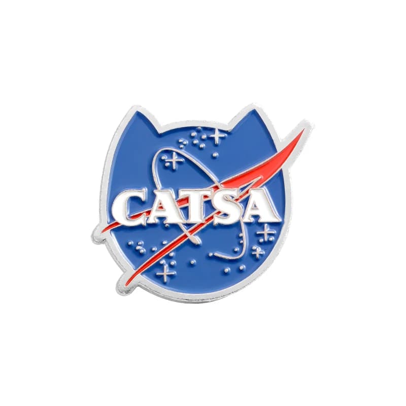 CATSA Lapel Pin Enamel Brooches Cartoon Cats Planet for Clothes Backpack Badges Animal Jewelry Gift for Friends Kids