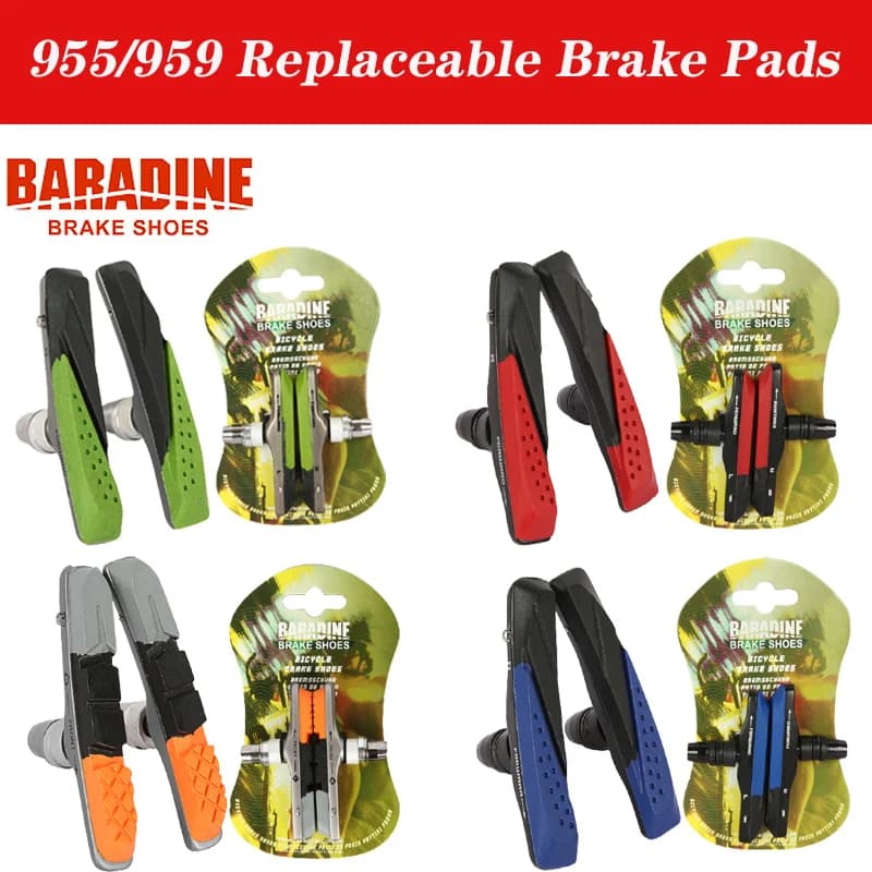 Pastiglie freno BARADINE V 955/959 per bici pieghevole da strada MTB blocco freno ciclismo freni bici sostituibili scarpe blocchi colla antiscivolo