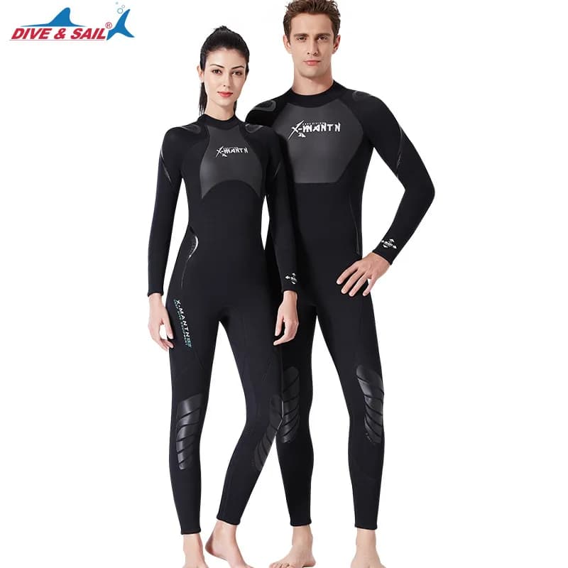 Taobo 2025 DIVE SAIL New 3mm Mute Men's Hot Single Piece Women's Cold-proof Long Sleeves Snorkeling Winter Bath Costumes