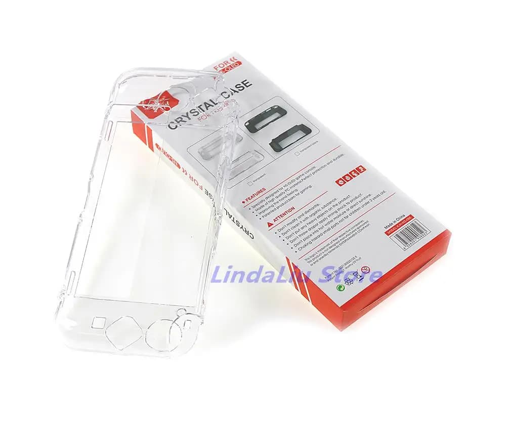 Custodia a conchiglia in cristallo da 1 pezzo per Nintendo Switch Custodia protettiva trasparente OLED Custodia rigida con guscio trasparente per Switch Oled
