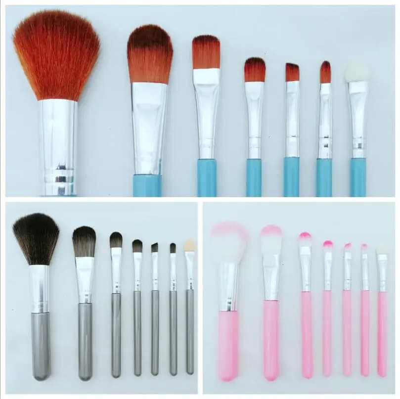 7 pcs Makeup Brushes Set Eyeliner Lips Makeup Brushes Cosmetic Beauty Tool T0564