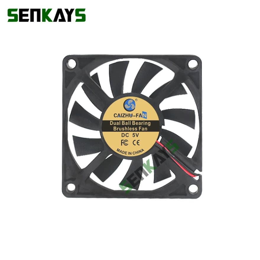 Doppio cuscinetto a sfere 7010 70MM 70*70*10MM DC 5V 12V 24V Ventola di raffreddamento USB ultrasottile Ventola di raffreddamento della CPU del computer Ventola di raffreddamento del computer Ventola di raffreddamento del computer 2pi