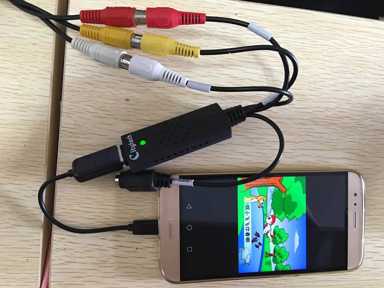 Scheda di acquisizione HFSECURITY USB2.0 per telefono Android convertitore da VHS a DVD per scheda di acquisizione Video per Mac OS Linux Win7 8 XP Vista
