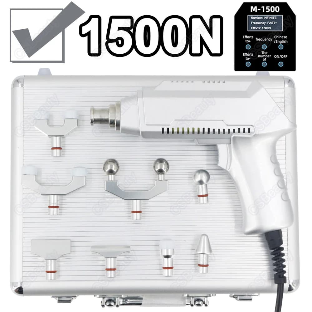 1500N Chiropractic Adjustment Tool Adjustable Electric Massage Gun 30 Strength Therapy Levels Pistola for Correction of the Cervicale Ma spine