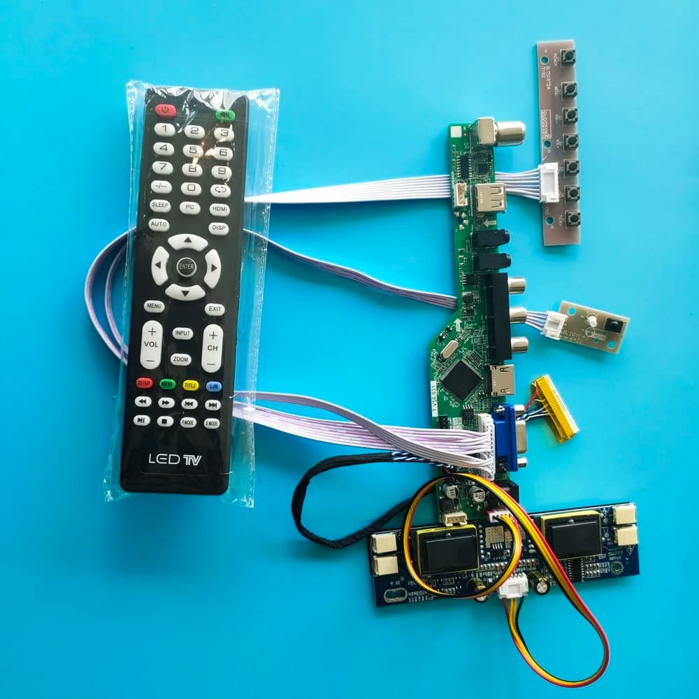 Controller Board for M216H1-L01 M216H1-L03 M216H1 1920X1080 21.6" LCD panel 30pin AV TV USB RF HDMI-compatible VGA 4 lamps kit