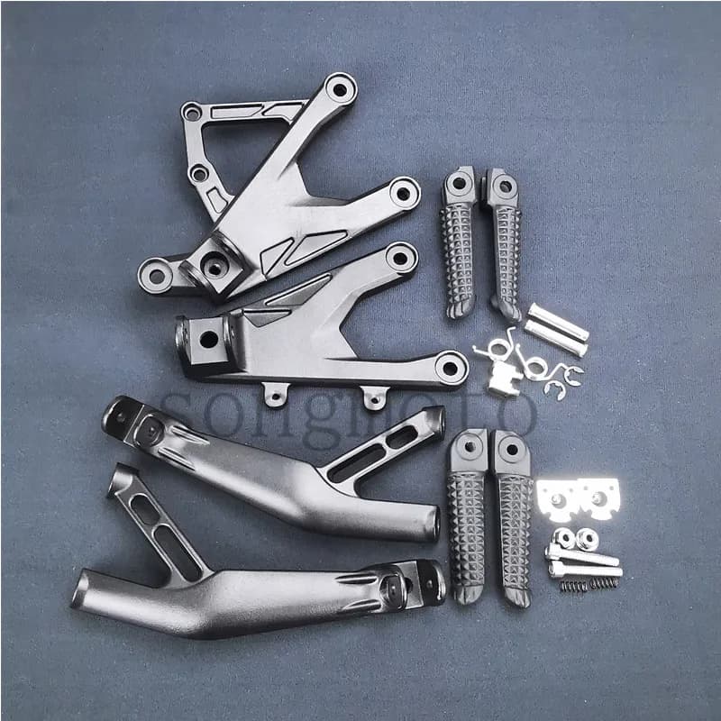 Moto anteriore posteriore poggiapiedi pedane Set staffa per Yamaha YZF R1 YZF-R1 R1S R1M 2015 2016 2017 2018