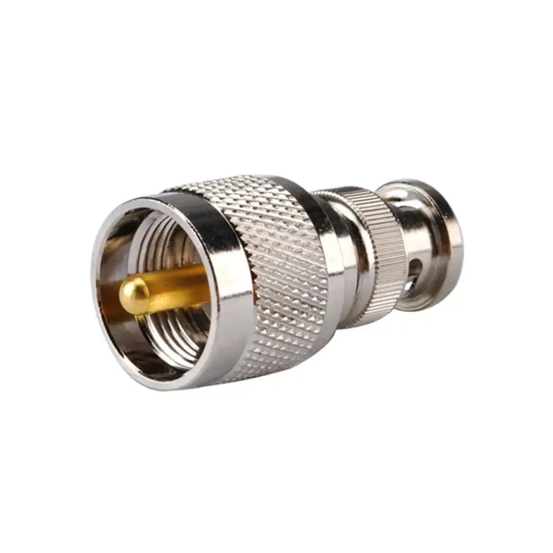 Superbat BNC Male to UHF PL-259 Plug Straight RF Coaxial Adapter Connector for Wifi Antenna