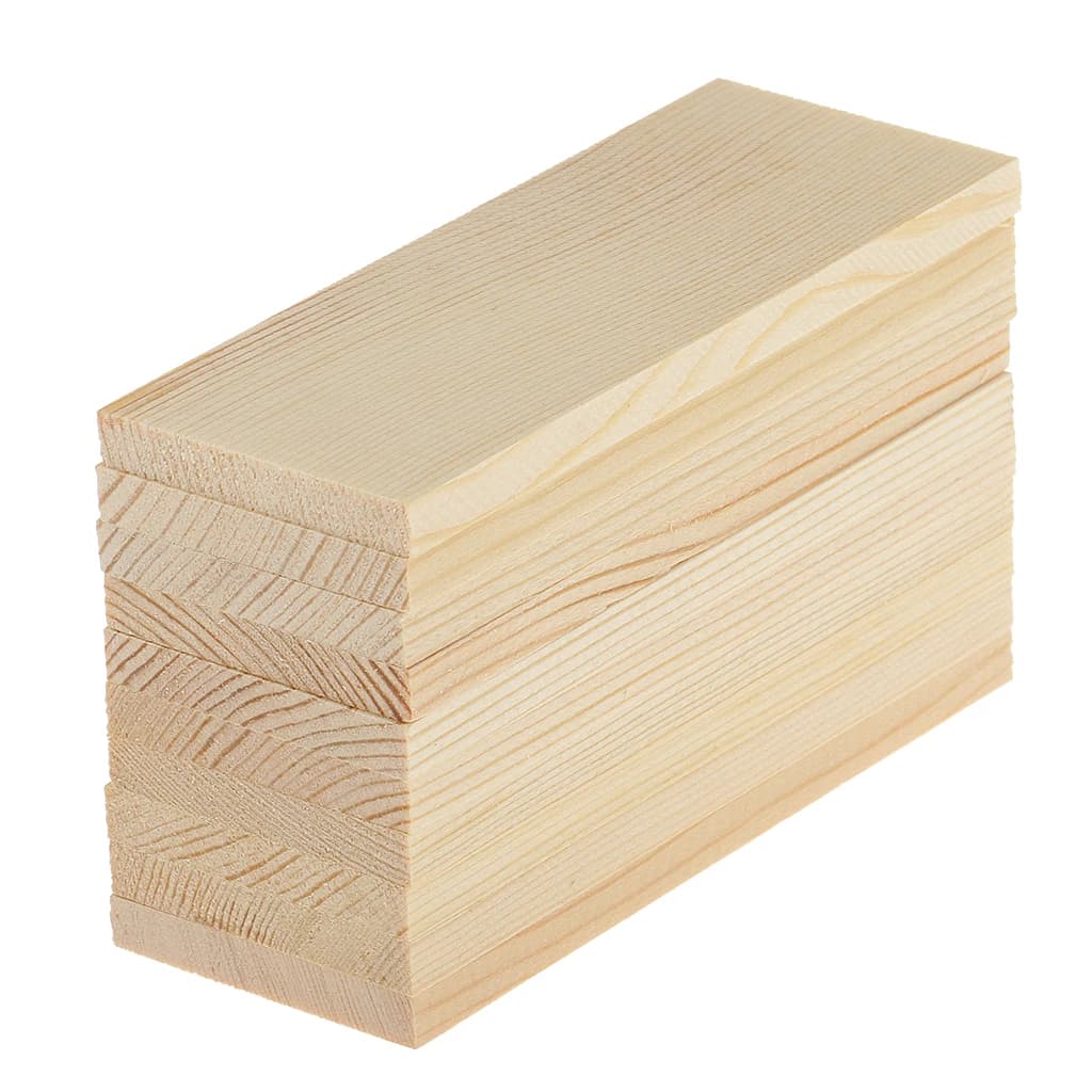 10 pezzi In Bianco Legno di Pino Naturale Rettangolo Schede Pannelli Pezzi di Legno Per Artigianato D'arte