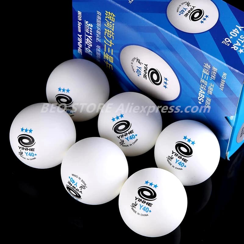 60 palline YINHE 3 stelle Y40+ H40+ ABS Nuovo materiale plastica Approvato ITTF Pallina da ping pong YINHE Palline da ping pong