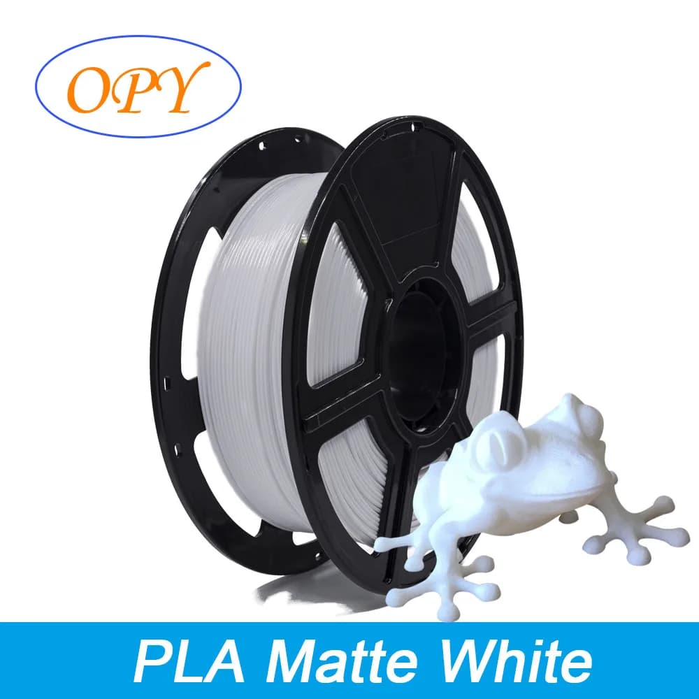 Pla Matte Filament Opaco 1,75 mm White Color Spools Wire Spools 1Kg 10M 100G Sample available for 3D printing
